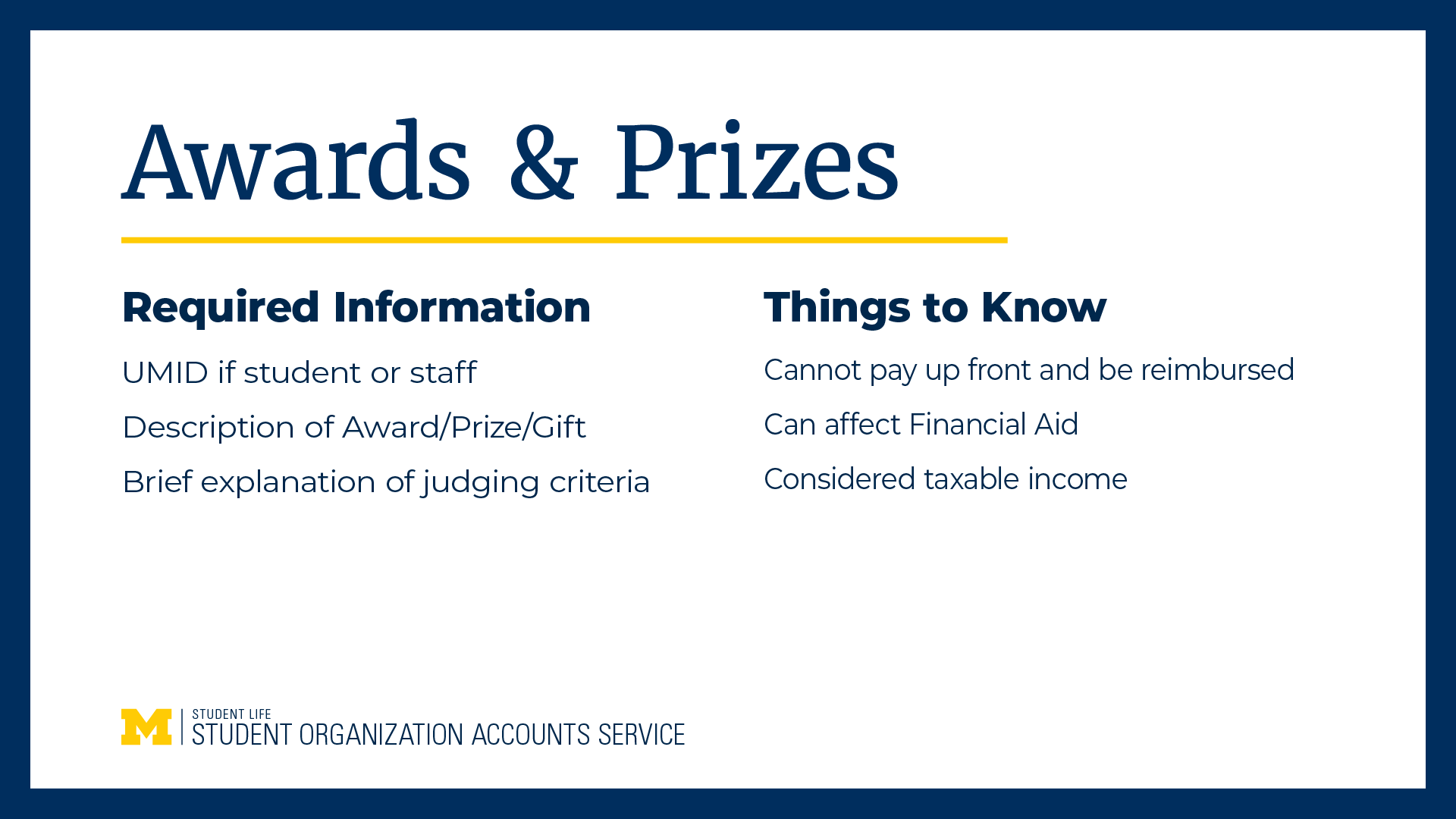 A recap of the Awards and Prizes Section