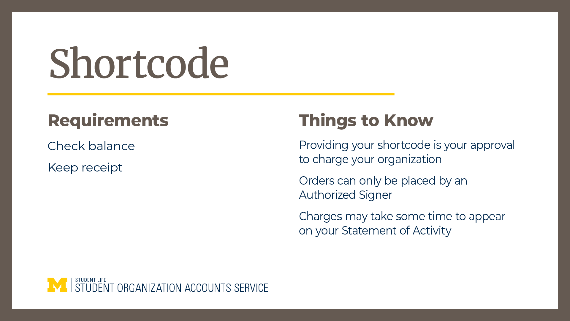 a recap of the Shortcode Process section