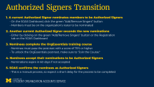 Transitioning Authorized Signers into the New Semester
